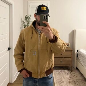 Carhartt jacket tan USA made